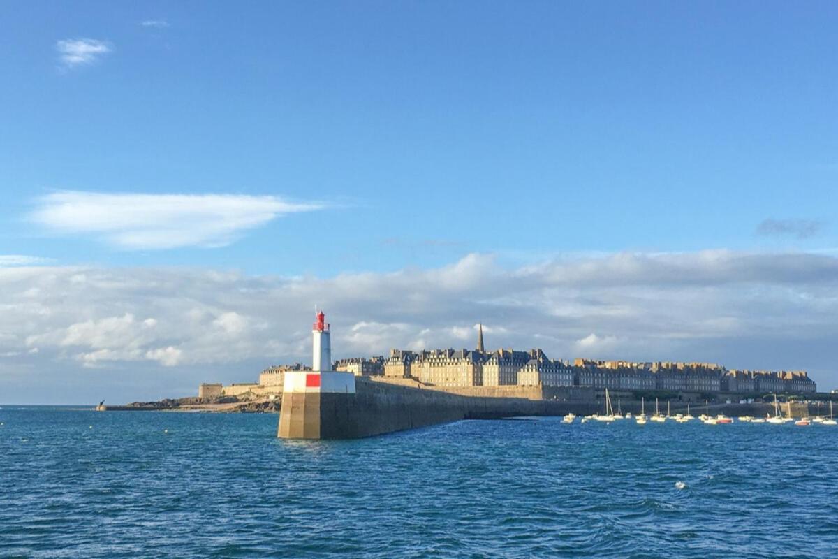 L Ostra 1, Appartement Haut Standing Front De Mer A Cancale Sur Le Port De La Houle Exterior photo